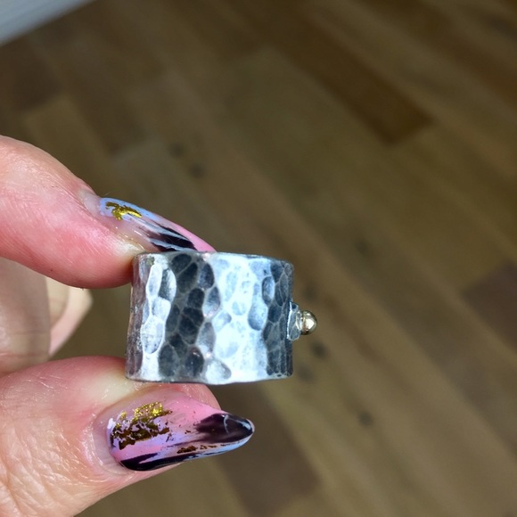 Sundance Silver and Gold Ring with Red Gem - Picture 10 of 13